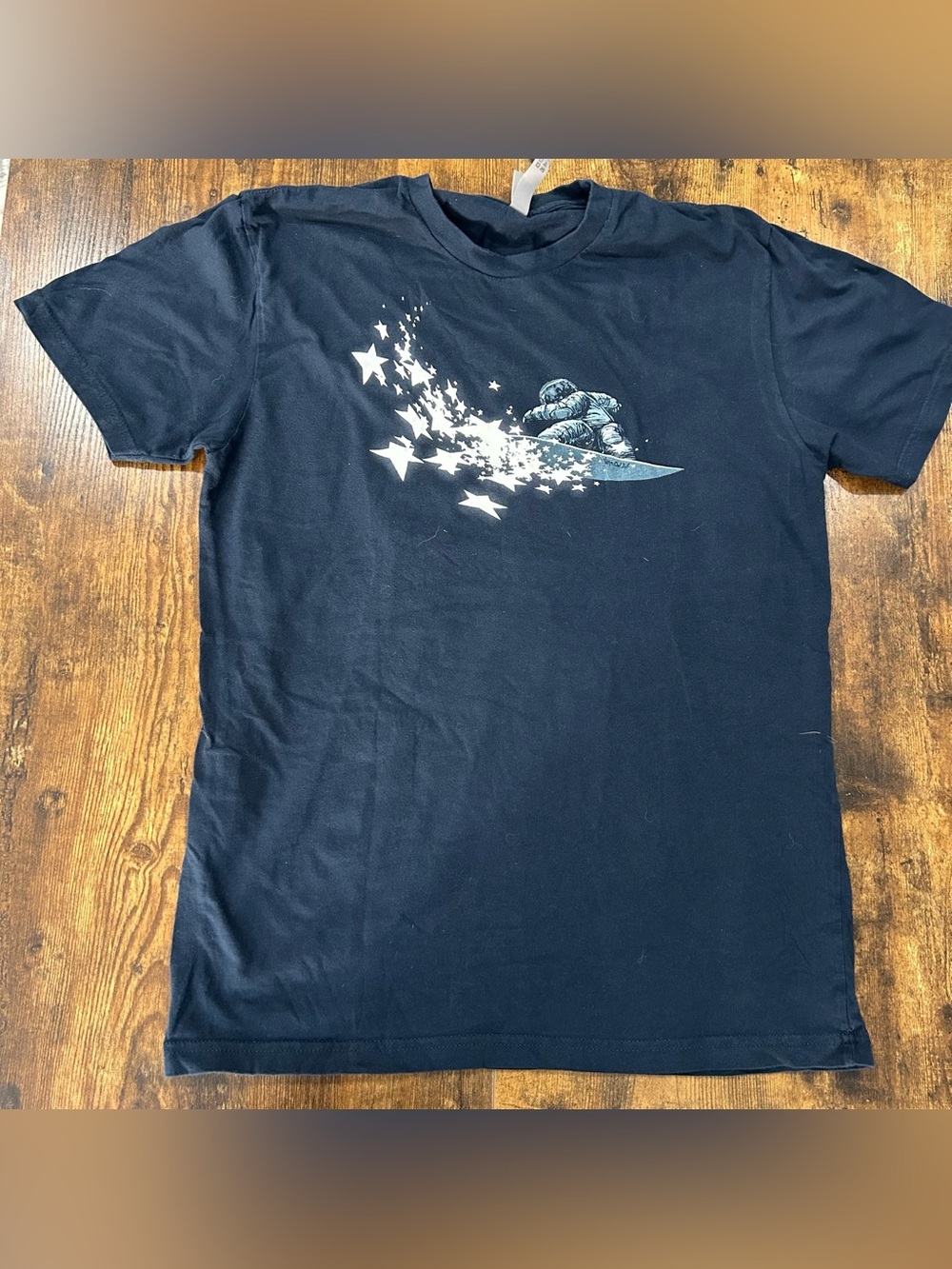 Next Level Apparel Astronaut Space Graphic T-Shirt Men’s Medium NWOT Black